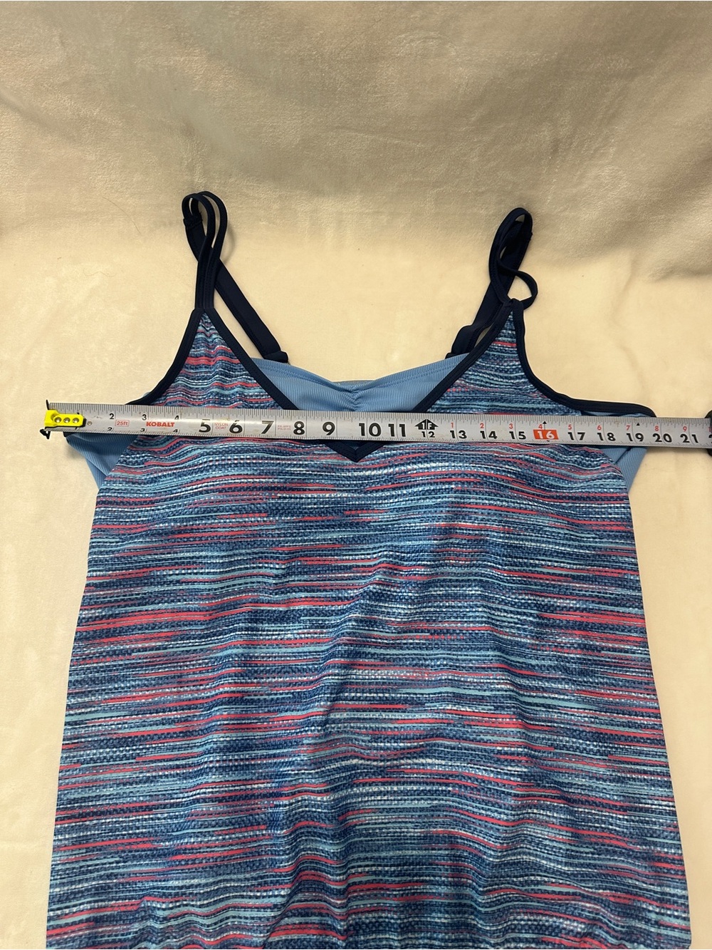 Free Country Swimwear Woman’s Size 1X Tankini Swim Top - Picture 3 of 9